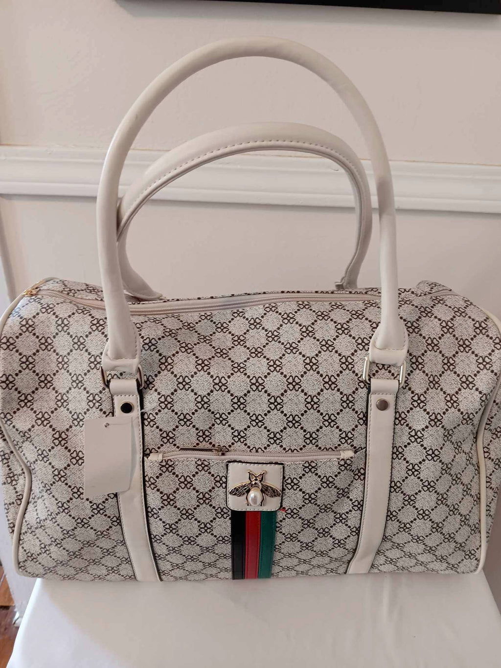 Duffle Bags (Black, Cream, Pink)