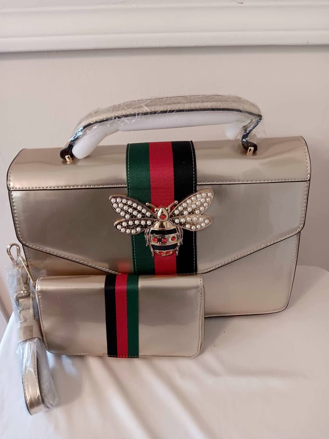 Satchel(handbag) 2pc. with wallet