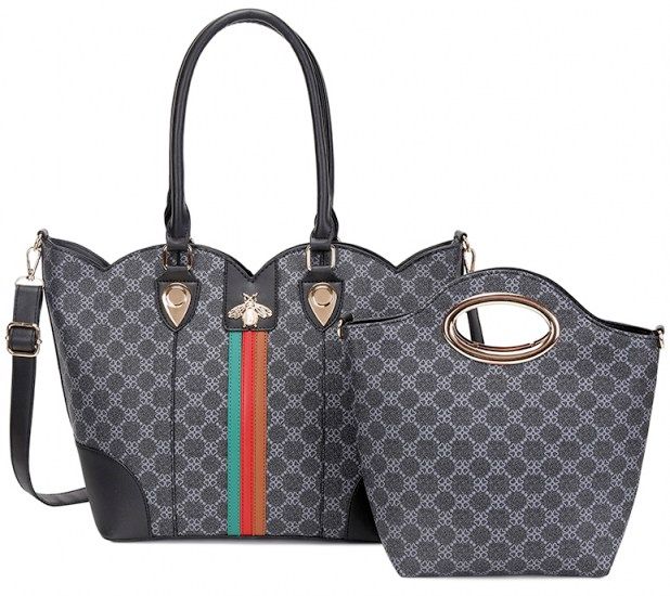 Handbag  Queen Bee Stripe Satchel Set
