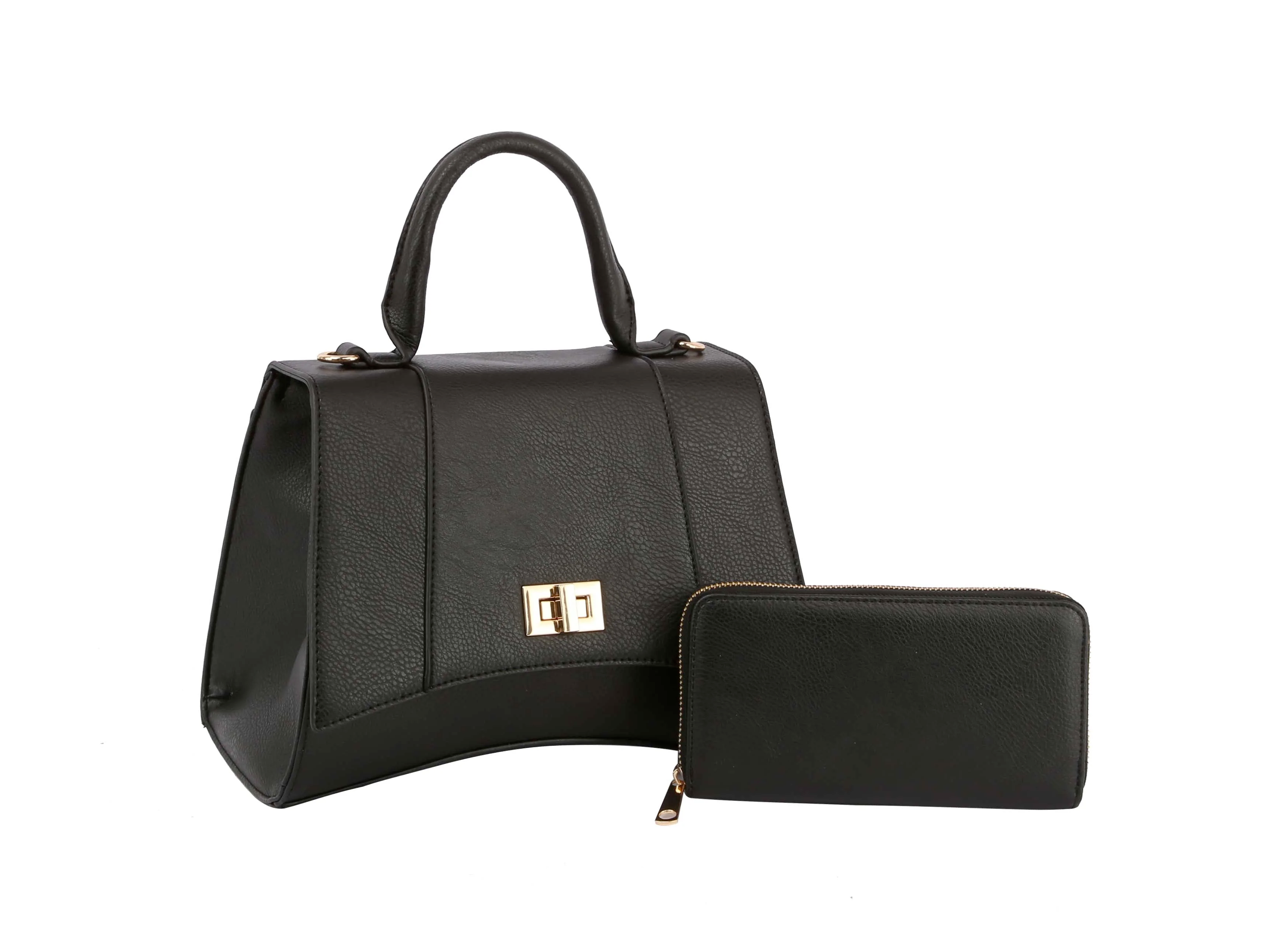 Satchel(handbag)with matching wallet